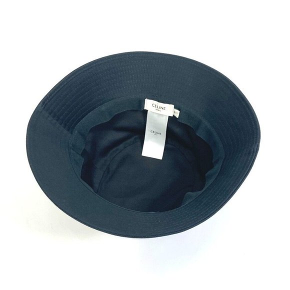 CELINE 2AUO1968P Embroidered gradient sequin hat Bucket hat Black
